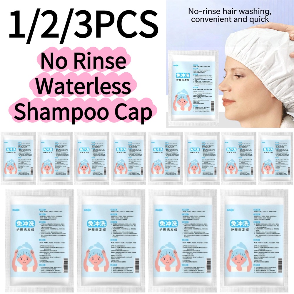 Hair Care Clinic - Einweg-Wasserloses Shampoo-Set ohne Ausspülen, mikrowellengeeignete Haarwaschkappe