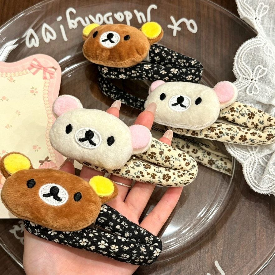 Hair Care Korean - Süße Rilakkuma Cartoon-Haarspange, koreanische Herbst- und