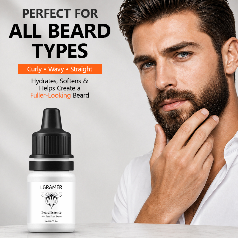 Hair Care Tonic - Bartwuchsserum für Männer, nährt Gesichtshaarfollikel, reduziert