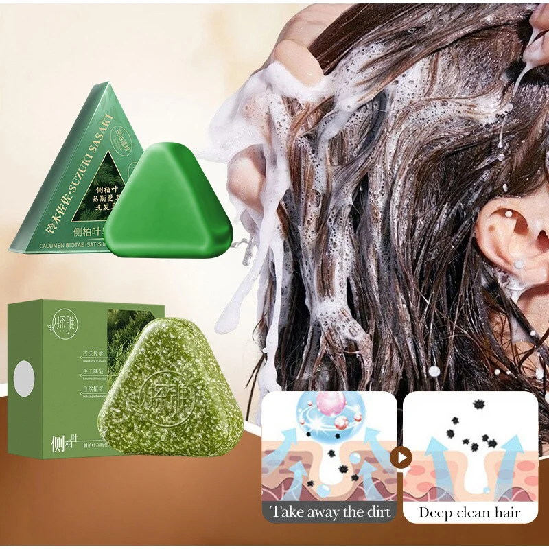 Hair Care Tonic - Natürliche Usma-Gras-Haarseife, feste Shampoo-Seife zur Verbesserung