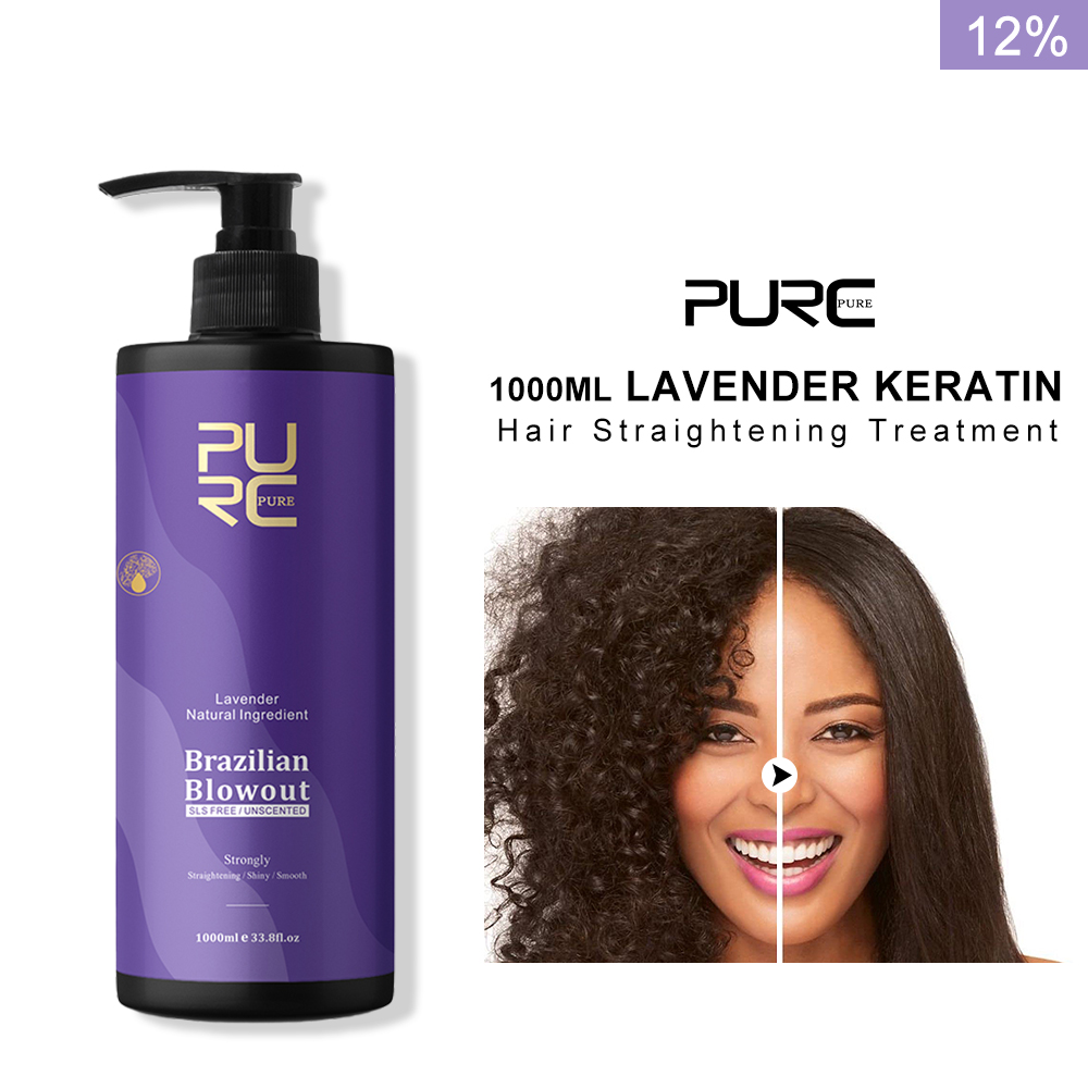 Hair Care Korean - PURC Lavendel 12 % brasilianische Keratin-Glättungsbehandlung,