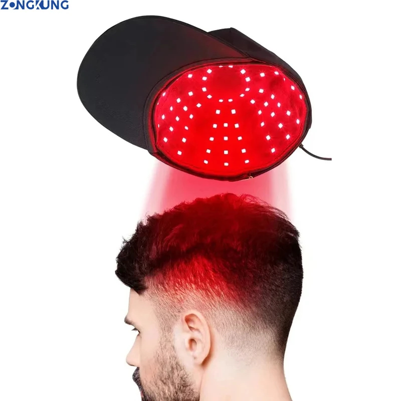 Hair Care Growth - 660nm 850nm Rotlicht-Infrarot-Haartherapie-Kappe gegen Haarausfall, entspannende