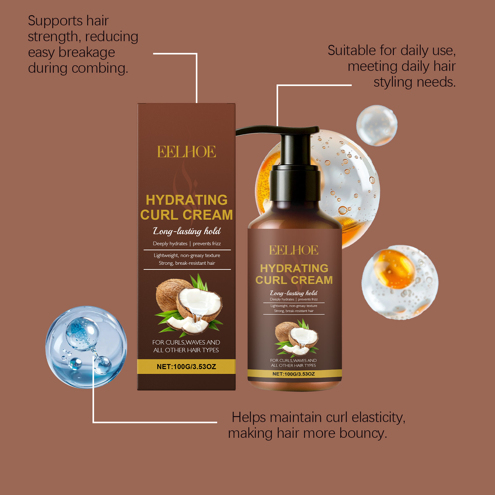 Locken-Styling-Creme für welli – Hair Care Wavy Hair Bewertung und Preis