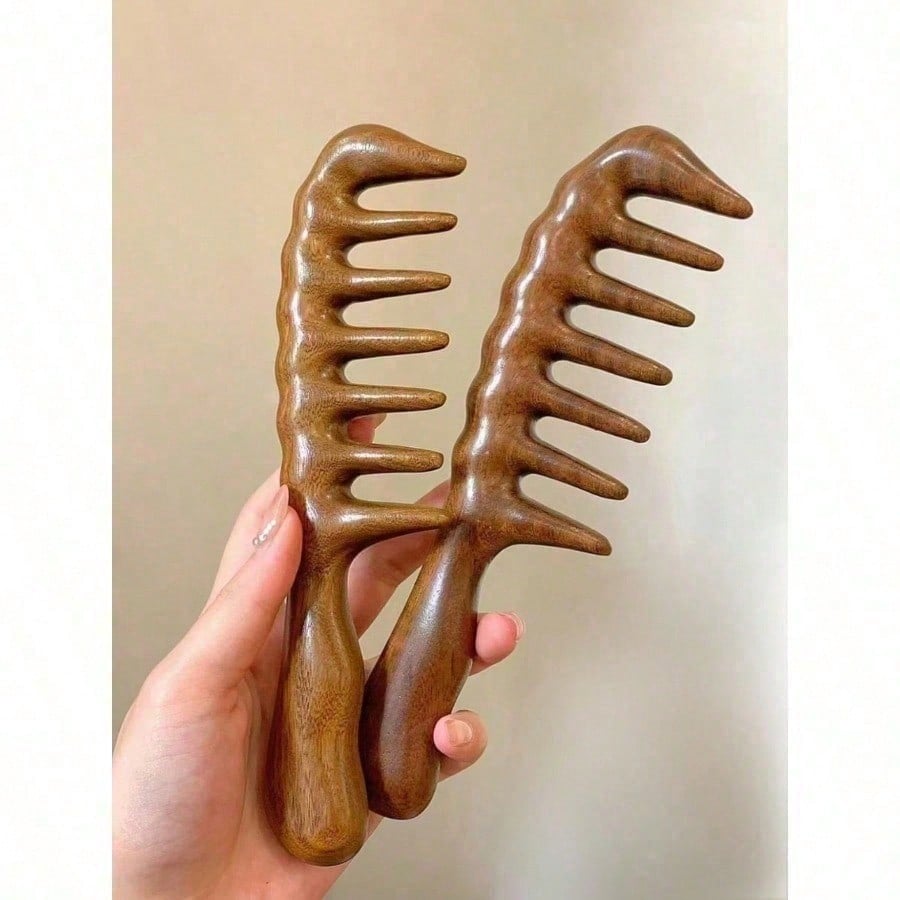 1-teiliger breitzinkiger Kamm  – Hair Care Wavy Hair Bewertung und Preis