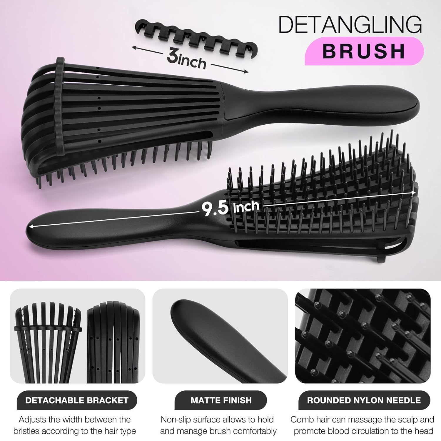 Entwirrbürsten-Set mit Sprühfl – Hair Care Wavy Hair Bewertung und Preis